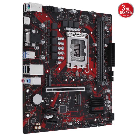 ASUS EX-B760M-V5 D4-CSM 5333MHz M.2 HDMI VGA mATX 1700p resmi