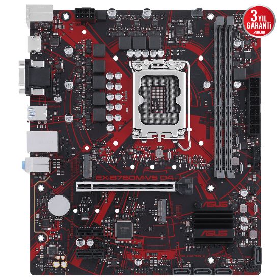 ASUS EX-B760M-V5 D4-CSM 5333MHz M.2 HDMI VGA mATX 1700p resmi