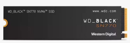 2TB WD BLACK SN770 M.2 NVMe 5150/4850MB/s WDS200T3X0E SSD resmi