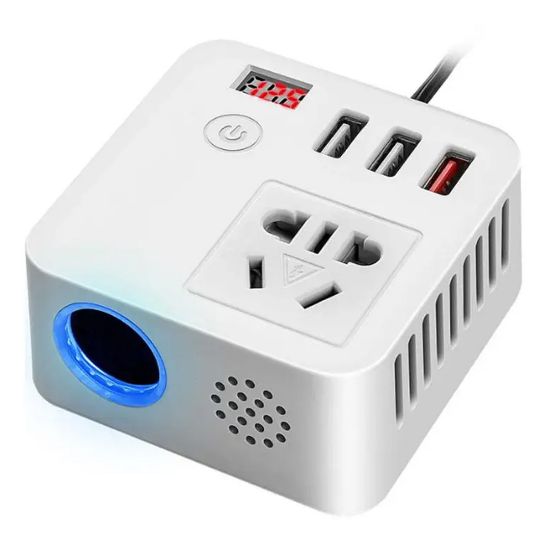 ÇOK FONKSİYONLU USB ARAÇ İNVERTÖRÜ 12V/24V 220V GÜÇ DÖNÜŞTÜRÜCÜ resmi