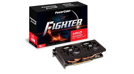 POWERCOLOR FIGHTER RX7600XT 16G-F GDDR6 128Bit resmi