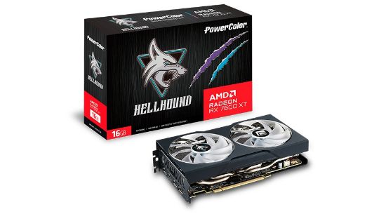 POWERCOLOR HELLHOUND RX7600XT 16G-L/OC GDDR6 128Bit resmi