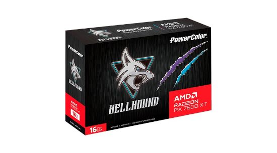 POWERCOLOR HELLHOUND RX7600XT 16G-L/OC GDDR6 128Bit resmi