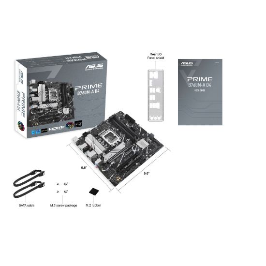 ASUS PRIME B760M-A D4-CSM 5333MHz(OC) M.2 HDMI mATX 1700p resmi