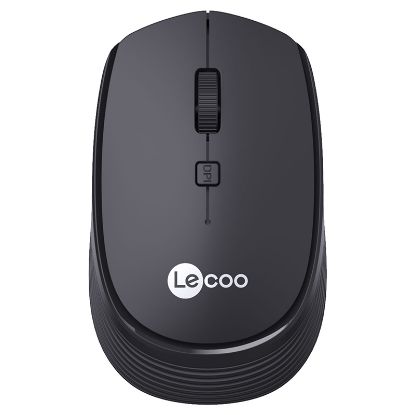 LENOVO LECOO WS202 1600 DPI 4 TUŞLU SİYAH KABLOSUZ MOUSE resmi