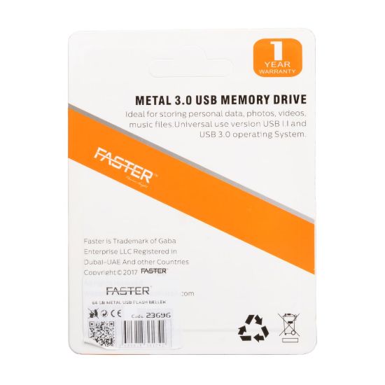 FASTER 64 GB METAL USB FLASH BELLEK resmi