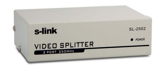 S-LINK SL-2502 2 PORT VGA SPLITTER DAĞITICI (250MHZ - 1920X1080) resmi