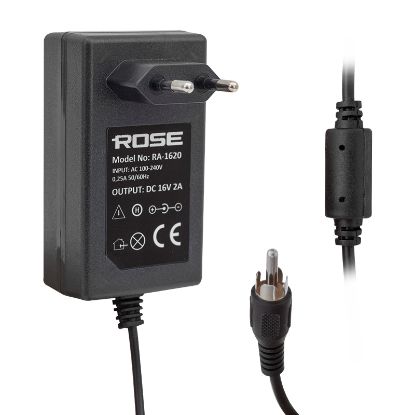 ROSE RA-1620 16 VOLT - 2 AMPER PRİZ TİPİ TOS FİŞLİ RCA SANTRAL ADAPTÖRÜ resmi