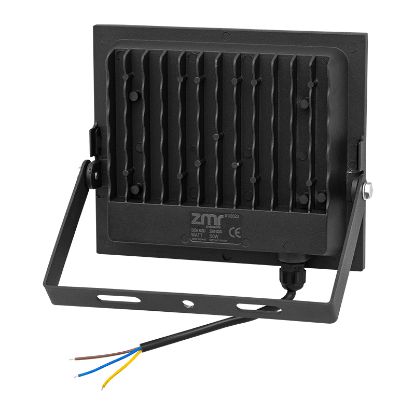 ZMR 50 WATT - 220 VOLT 6500K IP66 150* IŞIK AÇISI SİYAH SLİM KASA LED PROJEKTÖR resmi