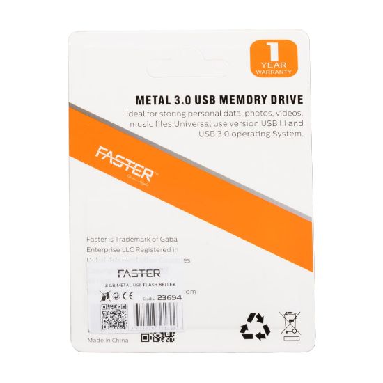 FASTER 8 GB METAL USB FLASH BELLEK resmi