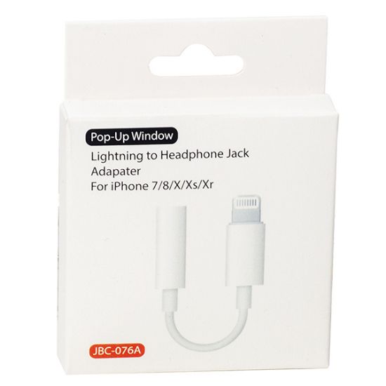 POWERMASTER IPHONE LIGHTNING TO KULAKLIK JACK ÇEVİRİCİ KABLO resmi