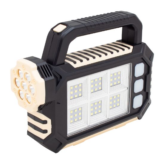 POWERMASTER HS-8029-7-A 3 ÇALIŞMA MODLU 54 SMD LEDLİ TAŞINABİLİR SOLAR LAMBA resmi