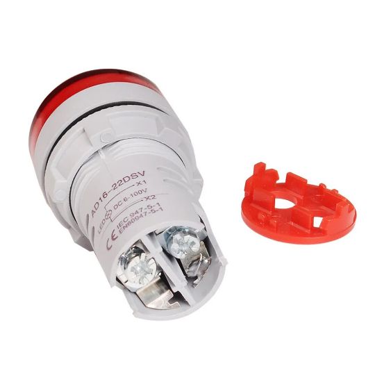 İNTERCOM AD22-22V-DC 22 MM DİJİTAL VOLTMETRE 5-60V DC KIRMIZI resmi