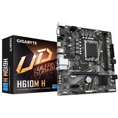 GIGABYTE H610M-H DDR5 5600Mhz HDMI M.2 MATX 1700P resmi