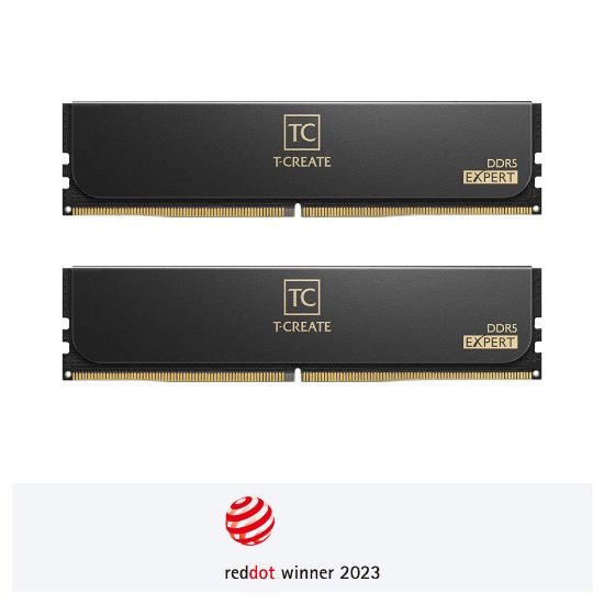 Team T-Create Expert Black 32GB(2x16GB) 6000Mhz CL38 DDR5 U-DIMM RAM (CTCED532G6000HC38ADC01) resmi