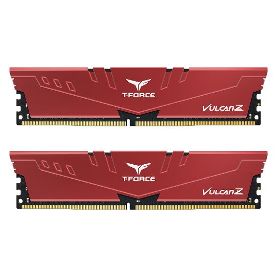 Team T-Force Vulcan Z Red 16GB(2x8GB) 3200Mhz CL16 DDR4 Gaming Ram (TLZRD416G3200HC16FDC01) resmi