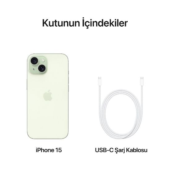 İPHONE 15 256GB MTPA3TU/A YEŞİL (DİST) resmi