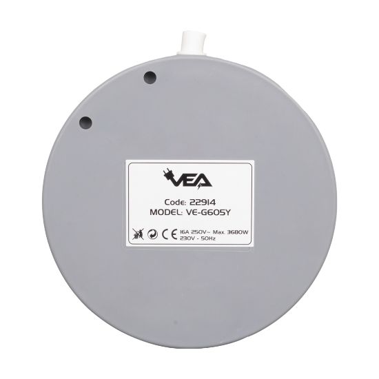 VEA VE-G605Y 5Lİ ANAHTARLI 1.5 METRE GRUP PRİZ resmi