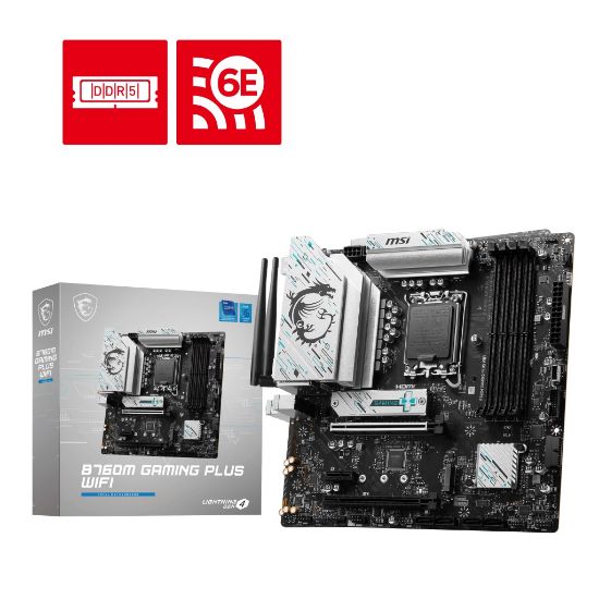 MSI MB B760M GAMING PLUS WIFI DDR5 6800(OC)MHz HDMI DP ATX 1700P resmi