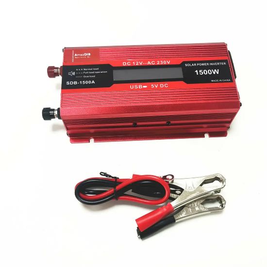 POWERMASTER PM-1500A 12 VOLT - 1500 WATT LCD EKRANLI USBLİ POWER INVERTER resmi