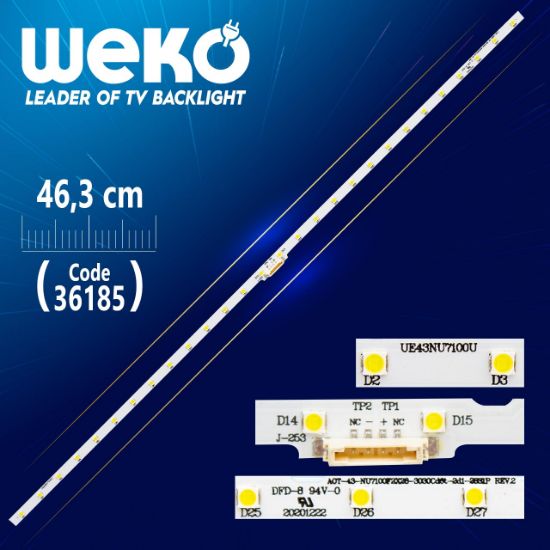 AOT_43_NU7100F_2X28_3030C BN44-00947A 28 LEDLİ 46.3 CM resmi