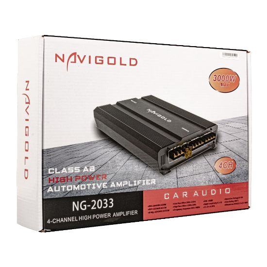 NAVIGOLD NG-2033 4 KANAL MAX 3000 WATT OTO AMFİ resmi