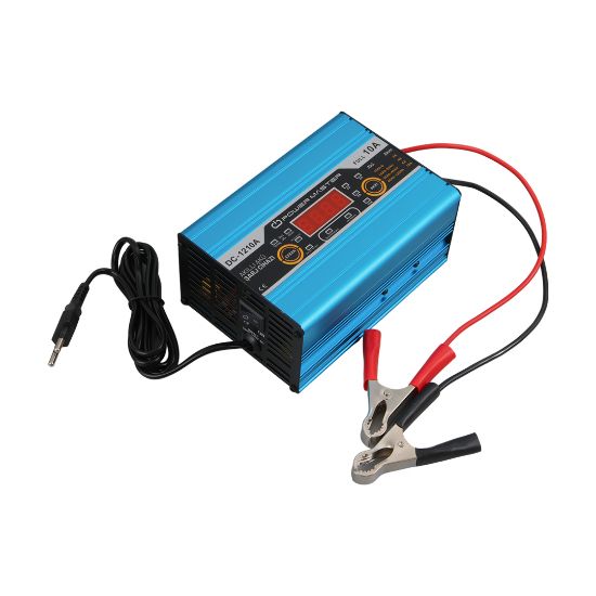 POWERMASTER DC-1210A 12 VOLT MAX 10 AMPER DİGİTAL EKRANLI AKILLI AKÜ ŞARJ CİHAZI resmi