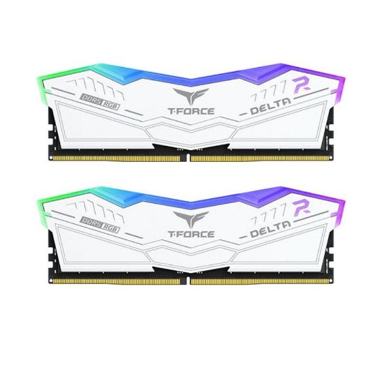 Team T-Force DELTA RGB White 32GB(2x16GB) 5600Mhz DDR5 CL32 Gaming Ram (FF4D532G5600HC32DC01) resmi