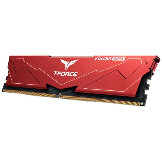 Team T-Force Vulcan Red 32GB (2x16GB) 5600Mhz CL36 DDR5 Gaming Ram (FLRD532G5600HC36BDC01)  resmi