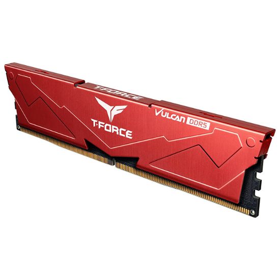 Team T-Force Vulcan Red 32GB (2x16GB) 5600Mhz CL36 DDR5 Gaming Ram (FLRD532G5600HC36BDC01)  resmi