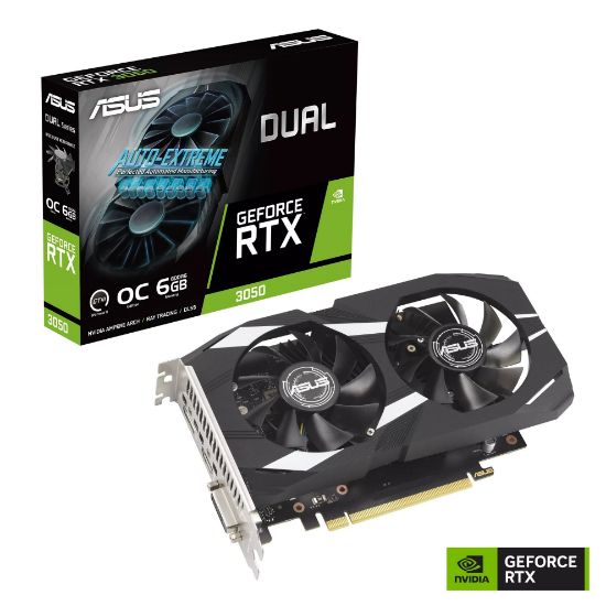 ASUS DUAL-RTX3050-O6G GDDR6 DVI HDMI DP 96BİT resmi