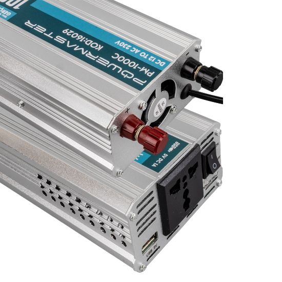 POWERMASTER PM-1000C 12 VOLT - 1000 WATT USBLİ ŞARJLI INVERTER resmi