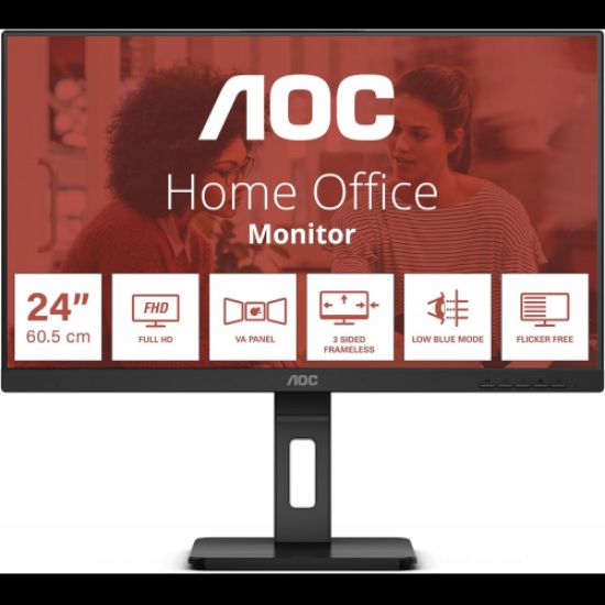 23.8 AOC 24E3QAF 4MS 75HZ HDMI DP resmi