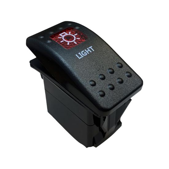 LAMBA GÖSTERGESİ IŞIKLI 3P ON-OFF 12-24V MARIN SWITCH (IC-134M-S4) resmi