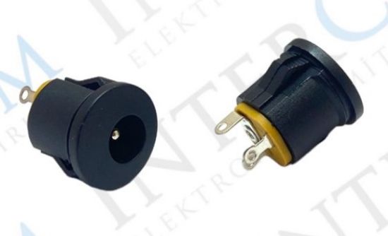 DC JAK 2.1MM YUVARLAK GEÇMELİ SİYAH (IC-257B) resmi