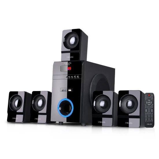 MIKADO MD-581BT 110W USB+SD+FM+BT DESTEKLİ 5+1 SES SİSTEMİ resmi