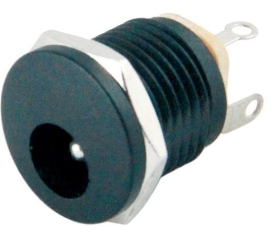 DC JAK 2.5MM SOMUNLU Ø12MM (IC-258) resmi