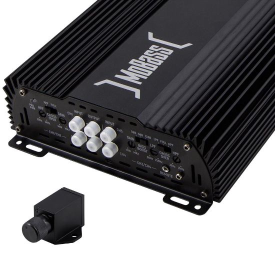 MOBASS MB-600.4 4 OHM 4 KANAL 2X150 WATT RMS OTO ANFİ (BASS KONTROLLÜ) resmi