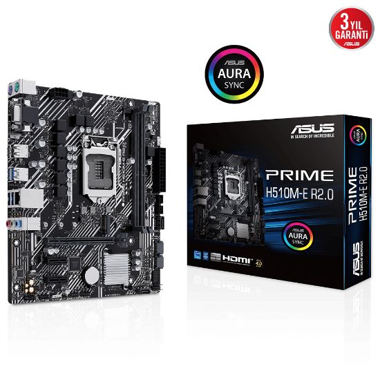 ASUS PRIME H510M-E R2.0 3200Mhz DDR4 HDMI DP 1200p resmi