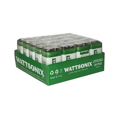 WATTSONIX 9 VOLT PİL (20Lİ PAKET) resmi