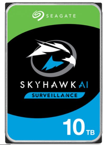 10TB SEAGATE SKYHAWK AI 256 MB 7/24 ST10000VE000 resmi