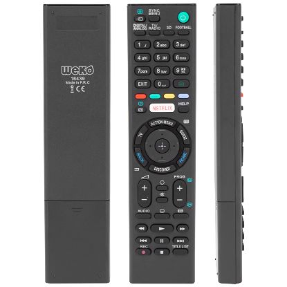 WEKO KL RM-L1275 SONY NETFLIX TUŞLU LCD LED TV KUMANDA resmi