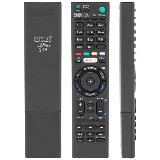 WEKO KL RM-L1275 SONY NETFLIX TUŞLU LCD LED TV KUMANDA resmi