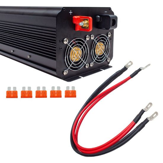 POWERMASTER PWR2000-12 ÇİFT DİJİTAL EKRAN 12 VOLT - 2000 WATT MODIFIED SINUS WAVE INVERTER resmi