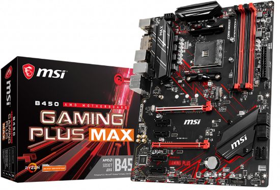 MSI B450 GAMING PLUS MAX AM4 DDR4 3466(OC)DVI HDMI USB3.2 ATX resmi