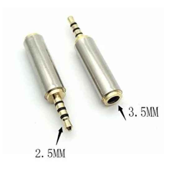 2.5 MM STEREO ERKEK/3.5 MM DİŞİ 3 BOĞUMLU STEREO JACK resmi