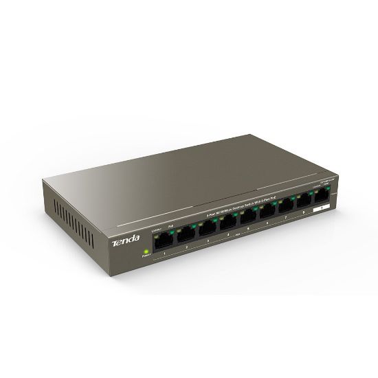 TENDA TEF1109P-8-63W 8 PORT 10/100 1 UPLI POE SWIT resmi