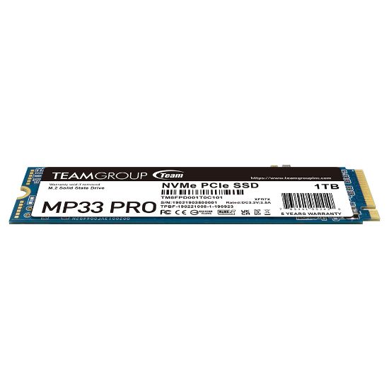 Team MP33 Pro 1TB 2400/2100MB/s NVMe PCIe Gen3x4 M.2 SSD Disk  (TM8FPD001T0C101) resmi