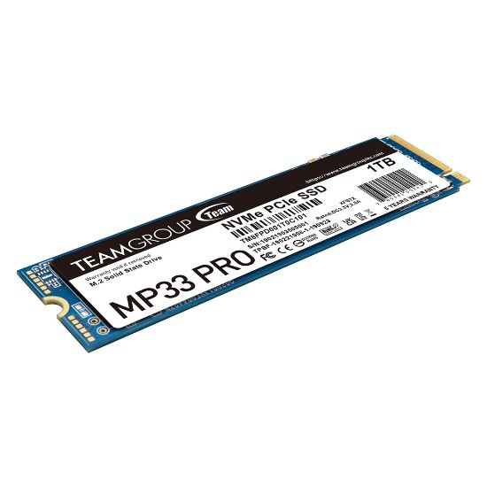 Team MP33 Pro 1TB 2400/2100MB/s NVMe PCIe Gen3x4 M.2 SSD Disk  (TM8FPD001T0C101) resmi