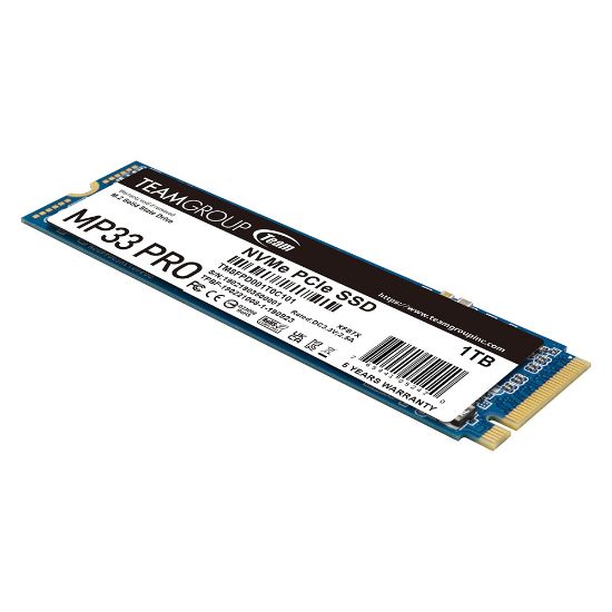 Team MP33 Pro 1TB 2400/2100MB/s NVMe PCIe Gen3x4 M.2 SSD Disk  (TM8FPD001T0C101) resmi